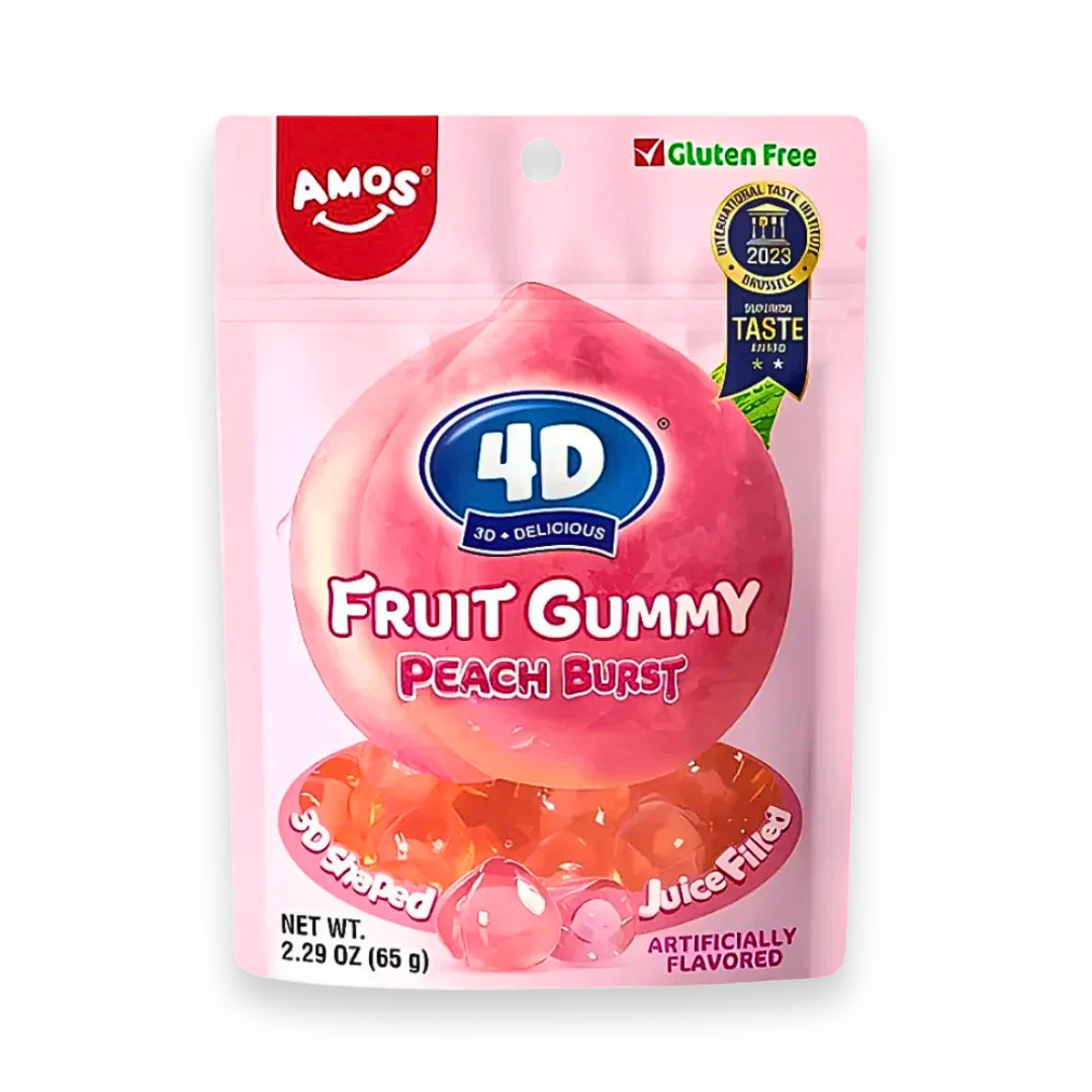 Amos 4D Fruit Gummy Peach Burst
