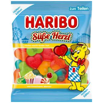 Haribo Gekleurde Hartjes 175g