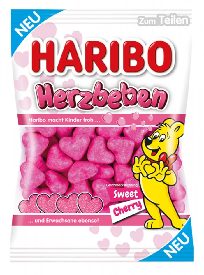 Haribo Roze Harten 160g