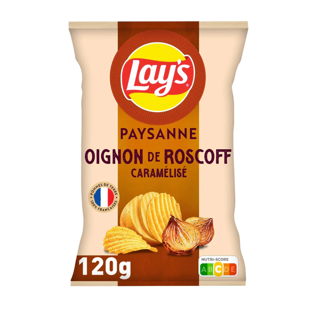 Lay’s Paysanne Caramelise Oignon De Roscoff (Tht 16-11) 120g