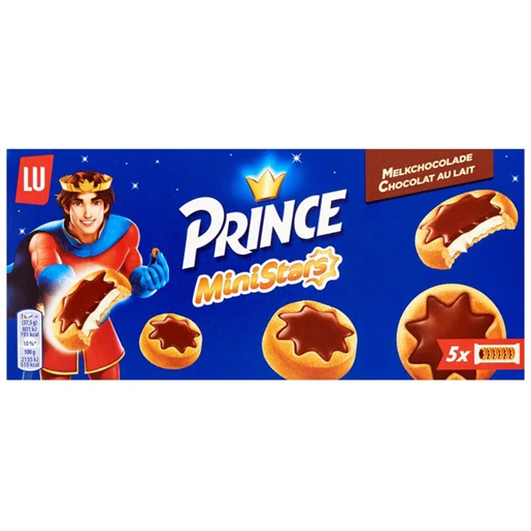 LU Prince Mini Stars Milk Koekjes 187g