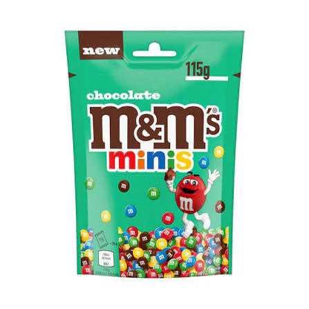 M&M Mini’s Chocolade 115g THT 01-03