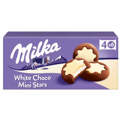 Milka White Choco Mini Stars 156g
