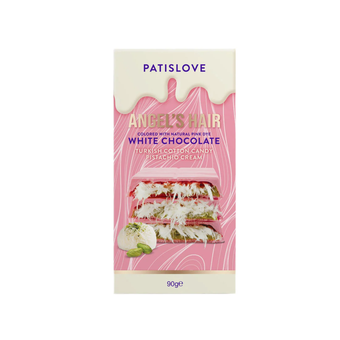 Dubai Angel Hair White Pink Raspberry Flavour 180g (Tht 10-04-26)