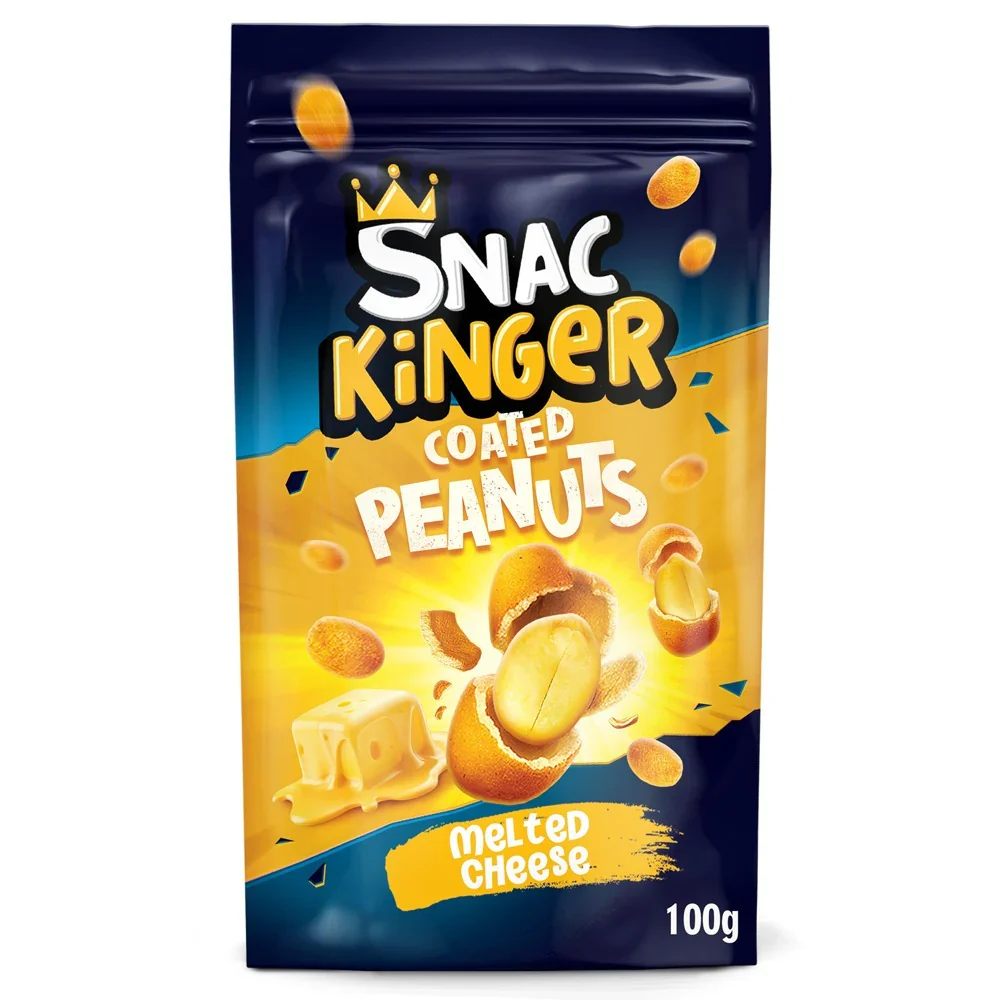 SnacKinger Coated Peanuts Melted Cheese 100g