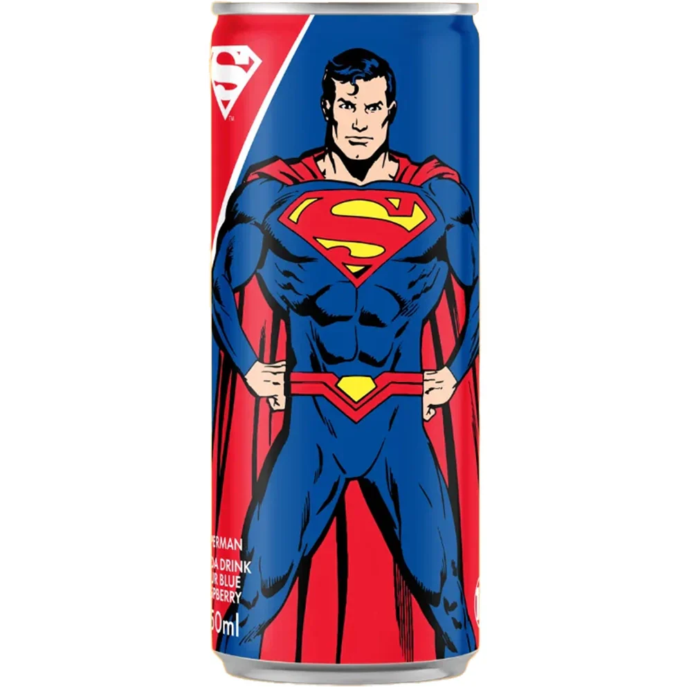 Superman Soda Sour Blue Raspberry