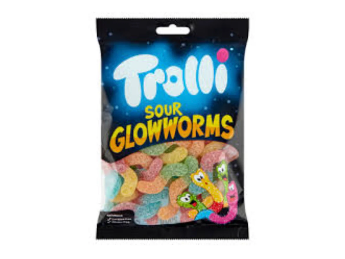 Trolli Sour Glowworms 150 g