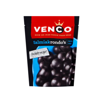 Venco Salmiak Rondo’s Zacht Zout